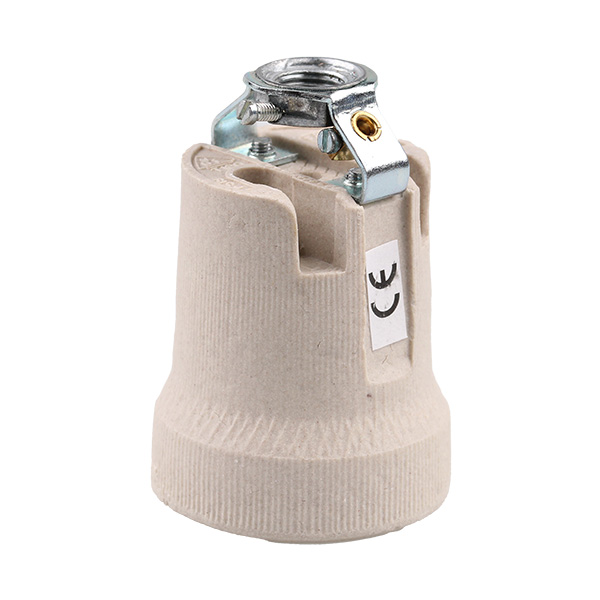 Arditi 042748 lamphouder E27 M10x1 porselein met beugel en nippel