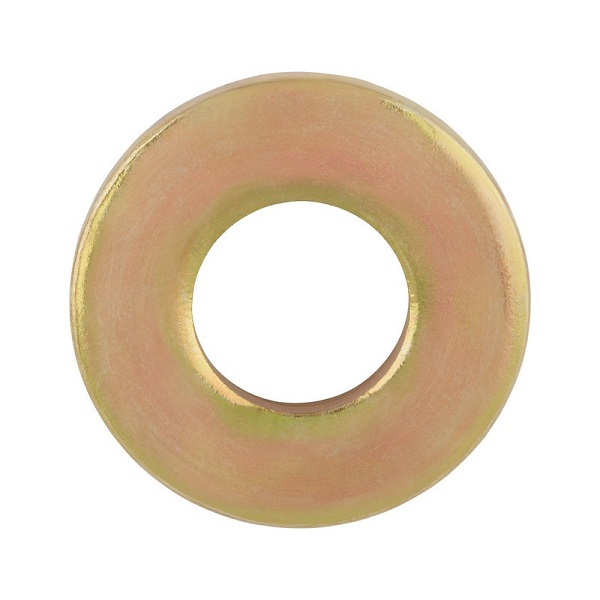 Sluitring 25x17x1mm geel verzinkt met gat 17mm