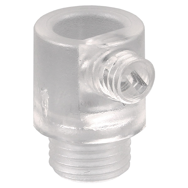 Trekontlasting M10x1 uitwendige schroefdraad, schroefdraadlengte 7mm met zijschroef transparant
geschikt voor stofkabel 2x0,75mm2