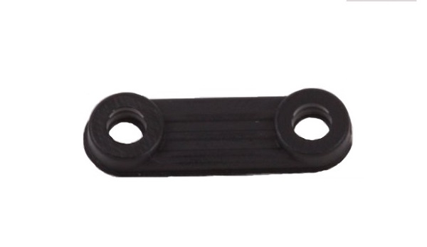 Steab trekontlasting brug zwart
met 2 gaten van 3,1mm, gatafstand 16mm