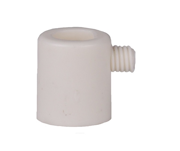 Trekontlasting M13x1 inwendige schroefdraad met zijschroef wit

