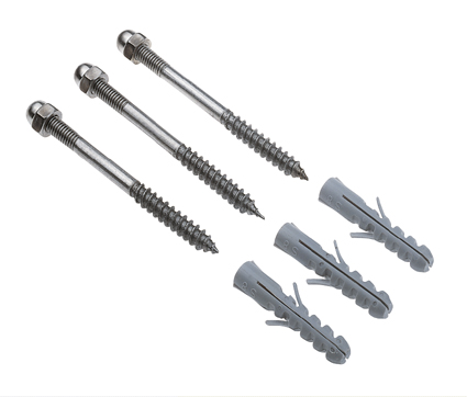 SLV 228752 schroevenset M6 voor tuinlampen RVS set/3