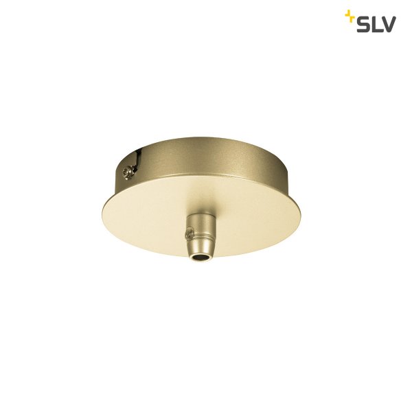 SLV 1002163 Fitu plafondplaat rond met trekontlasting goud