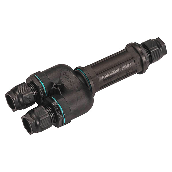 SLV 1006453 lasdoos voor Dali  5-polig zwart IP68