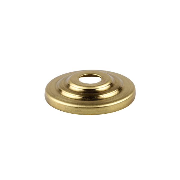 Firstlight afdekplaat getrapt messing onbehandeld rond 40mm