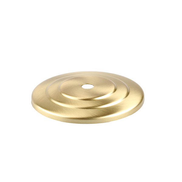 Firstlight afdekplaat getrapt messing geborsteld rond 95mm