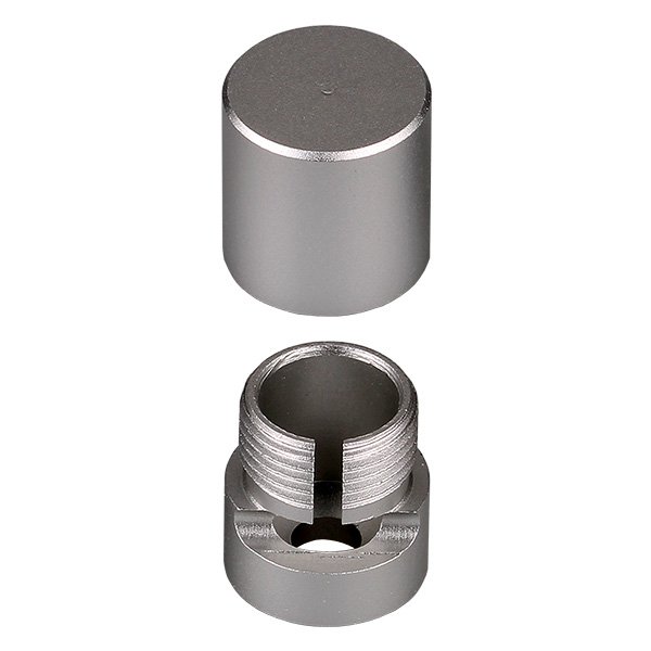 Firstlight Wandhalter silbergrau mit Schlitz für Drahtseil Ø 1,5mm