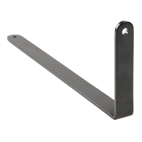 L strip 208x80x3mm gecoat zwart mat