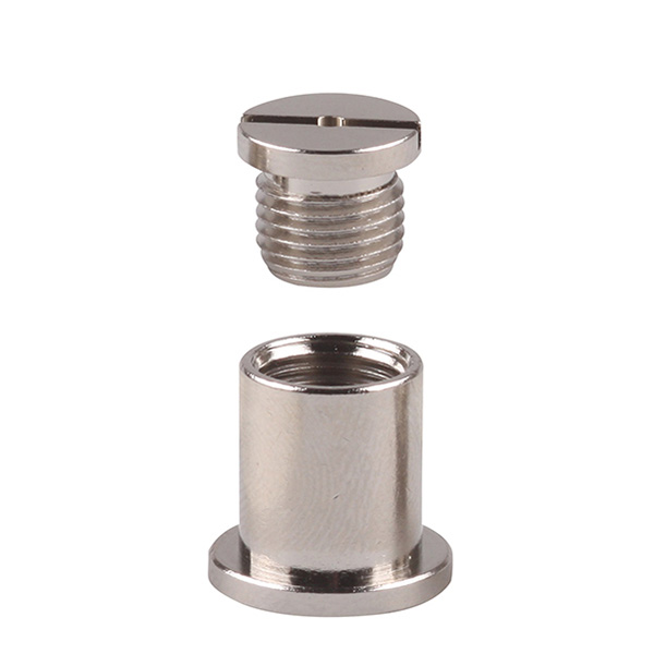 FL plafond montage bus M10x1 gat 2mm set nikkel