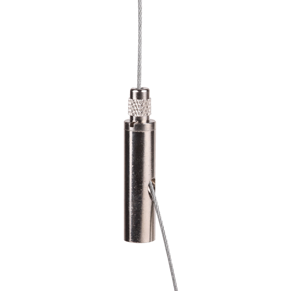 FL Drahtseilhalter nickel M6 Innengewinde Sicherung Seil Ø 1,0-1,8mm