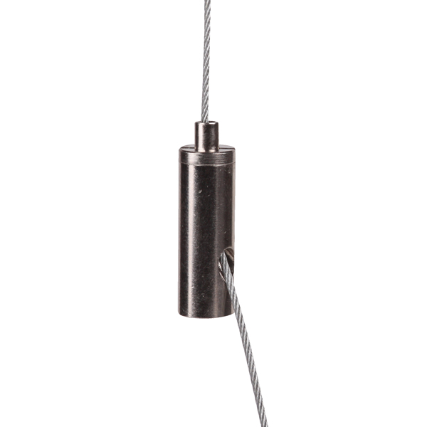 Firstlight Drahtseilhalter nickel M5 Innengewinde Seil Ø 0,8-1,5mm