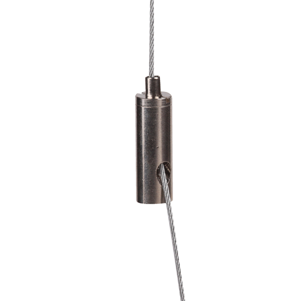 Firstlight Drahtseilhalter nickel M6 Innengewinde Seil Ø 0,8-1,5mm