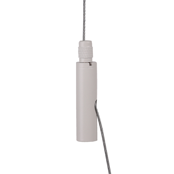 FL Drahtseilhalter weiß M6 Innengewinde Sicherung Seil Ø 1,0-1,8mm