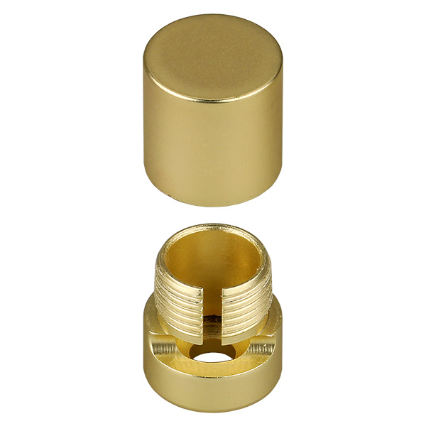 Firstlight Wandhalter Messing matt mit Schlitz für Drahtseil Ø 1,5mm