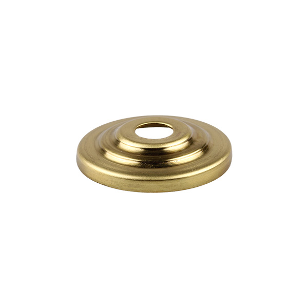 Firstlight afdekplaat getrapt messing onbehandeld rond 30mm