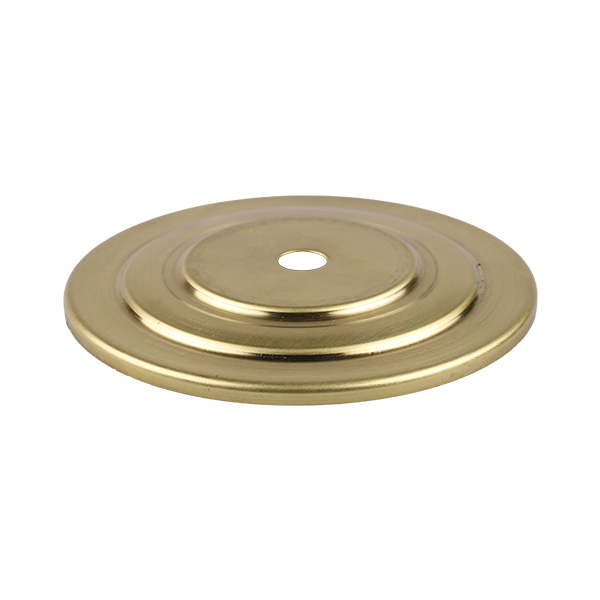 Firstlight afdekplaat getrapt messing onbehandeld rond 100mm
