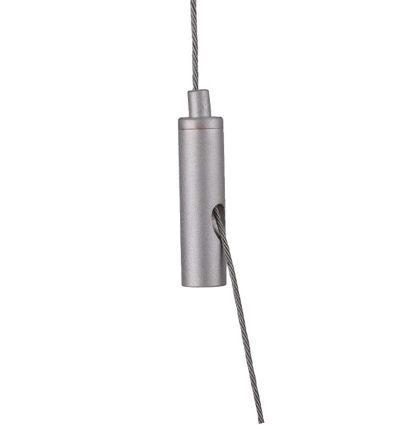 Firstlight Drahtseilhalter silbergrau M6 Innengewinde Seil Ø 1,0-1,8mm
