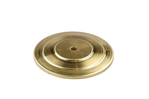 Firstlight afdekplaat getrapt messing onbehandeld rond 110mm