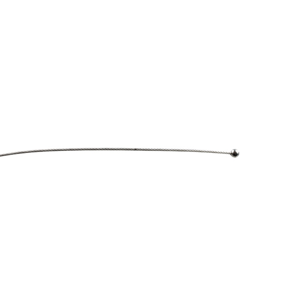 Firstlight staaldraad 1,5mm 7x7 nylon coating helder bol 5mm 8,0m