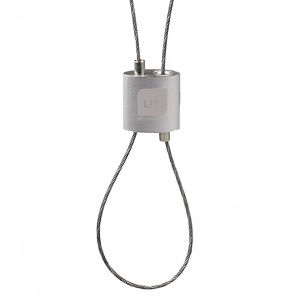 Firstlight Urban Trapeze Drahtseilhalter silbergrau für Seil Ø 2,5mm