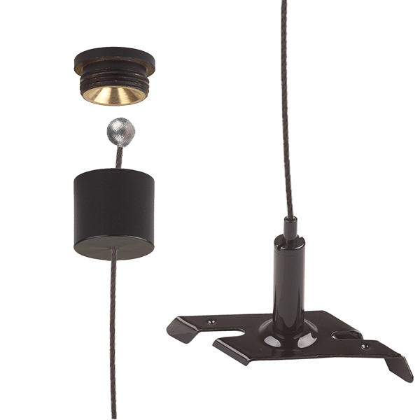 FL set TC 400NG zw/zw plaf.bus zw voor Nordic Global 3f 1,5mm zw 5,0m