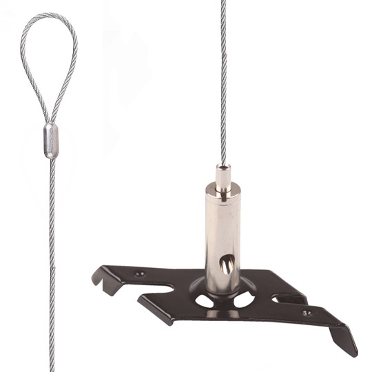 FL set TC 400NG zwart/nikkel voor Nordic Global 3f 1,5mm lus 1,5m