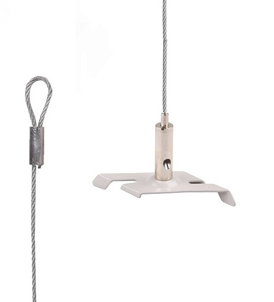 FL set TC 400NG grijs/nikkel voor Nordic Global 3f 1,2mm lus 1,5m