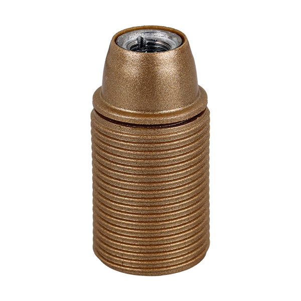 Arditi 043594 lamphouder E14 M10x1 TPL thermoplast gelakt (bakeliet uitstraling) buitendraad goud
