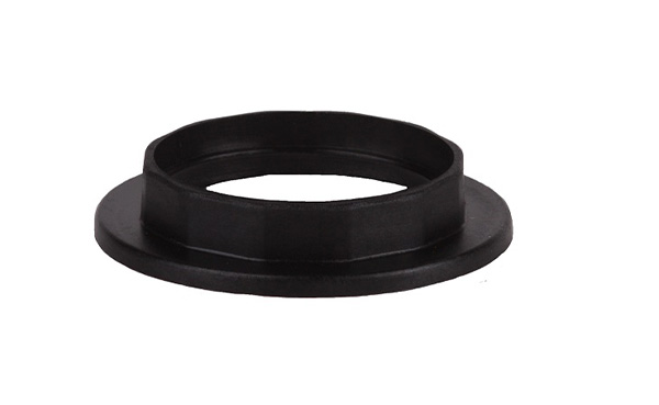 Schroefring voor lamphouder E27 diameter 57mm hoogte 12mm zwart