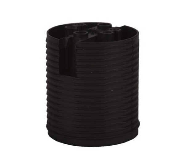 Arditi 019496 eendelige lamphouder E27 T210°C snelmontage buitendraad zwart