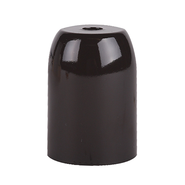 Firstlight kap staal voor E27 lamphouder 45x63mm zwart glanzend