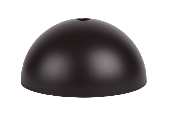 FL plafondkap staal 100x50mm gat 10,3mm zwart mat poedercoating