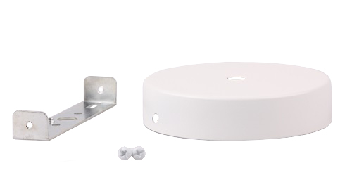 FL plafondkap staal 100x23,5mm gat 10,3mm wit mat
