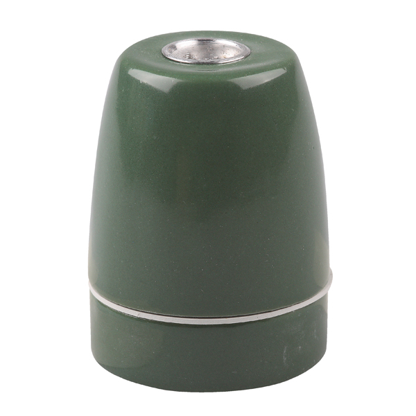 Firstlight lamphouder E27 M10x1 porselein groen met rubber ring
