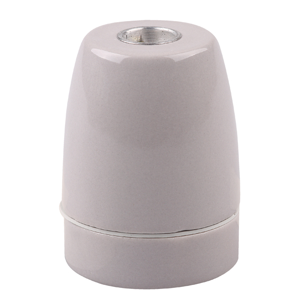 Firstlight lamphouder E27 M10x1 porselein grijs met rubber ring