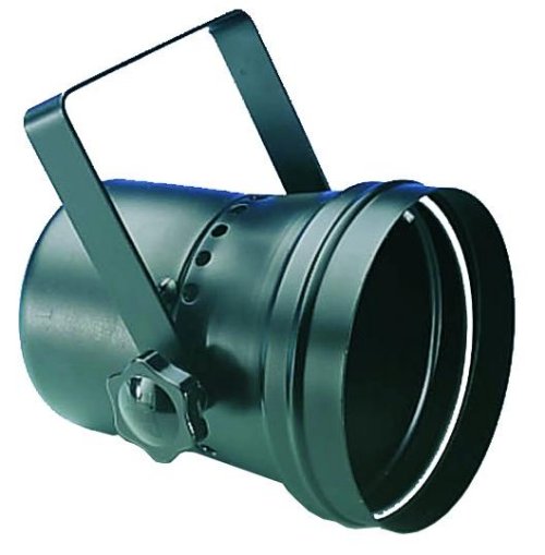 JB PAR36 spot zwart met 6V 30W trafo met snoer van 1 meter en stekker