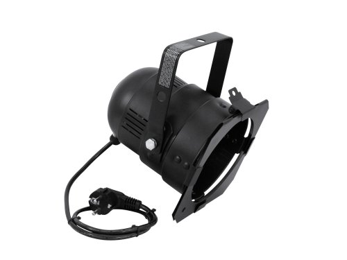 Eurolite PAR38 kort zwart E27 85W snoer 30 cm + stekker met filterframe