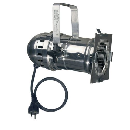 Showtec PAR46 E27 90W long chroom snoer+stekker 30cm + filterhouder