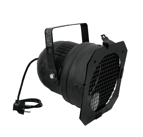 Eurolite PAR56 kort zwart GX16d 500W met filterframe, silicone kabel en stekker geen parsafe