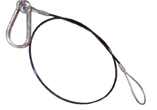 JB veiligheidskabel 60cm 2mm dik met haak