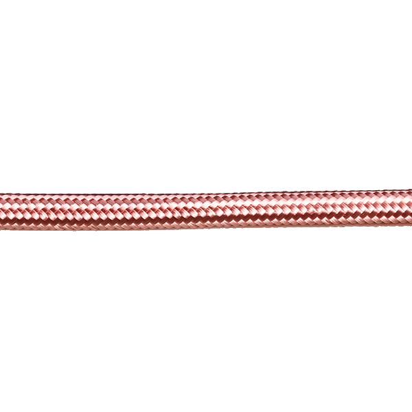 FL stofkabel 2x0,75mm2 glanzend per meter oudroze