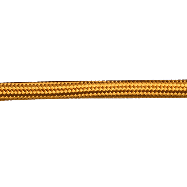 FL stofkabel 2x0,75mm2 glanzend per meter goud