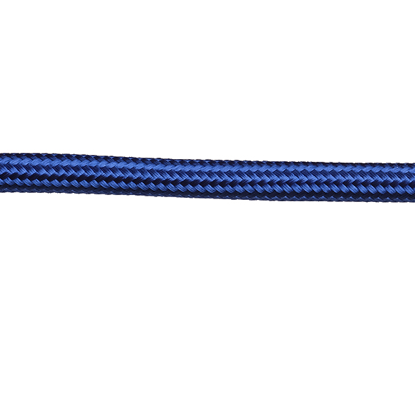 FL stofkabel 2x0,75mm2 glanzend per meter donkerblauw