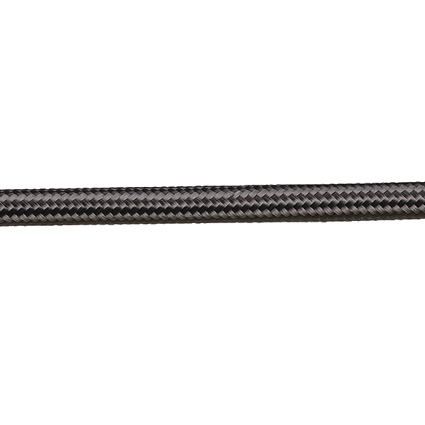 FL stofkabel 2x0,75mm2 glanzend per meter antraciet