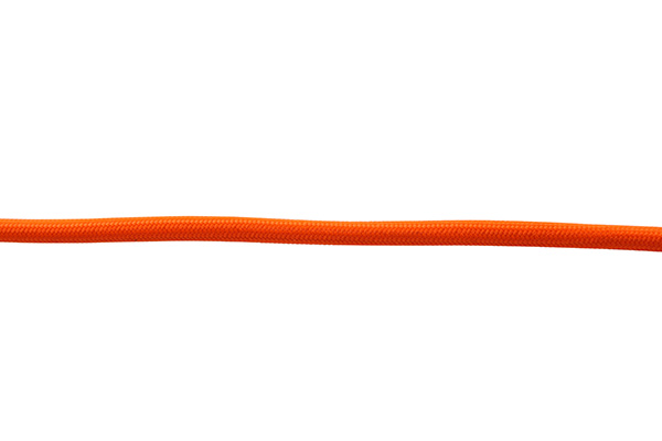 FL stofkabel 2x0,75mm2 glanzend per meter oranje