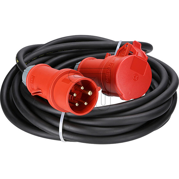 Verlengsnoer CEE 16A 25m 5x2,5mm2 neopreen H07RN-F