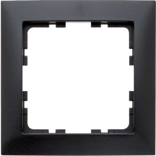 Berker S1 afdekraam 1 voudig antraciet RAL 7021 mat