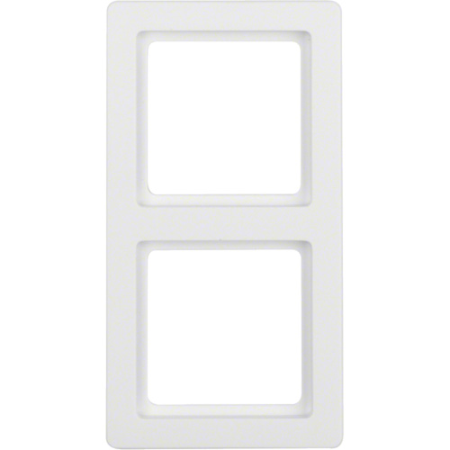 Berker Q.1 afdekraam 2 voudig polarwit RAL9010 zijdeglans