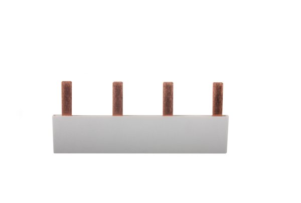 EPP S-1L-4 mod kamrail stift voor 1p+N automaten 18mm 63A grijs